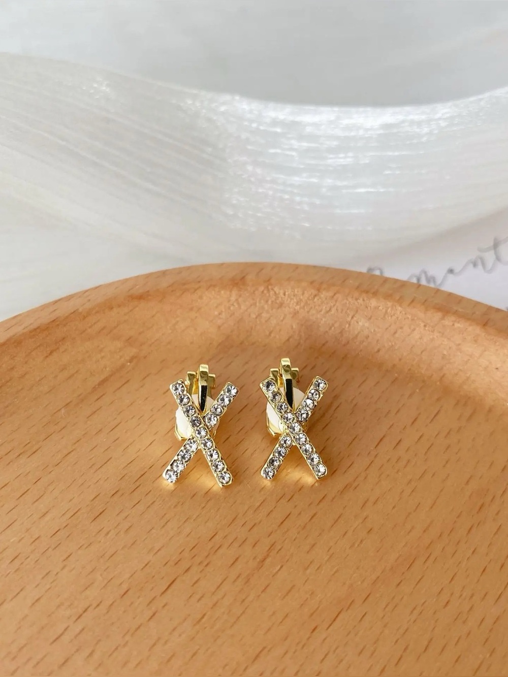 3/$40 NWT Zirconia Clip on Earrings